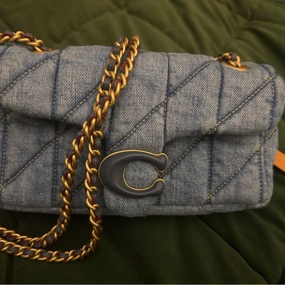 Coach Quilted Denim Tabby 20 Bag - Picture 3 of 13
